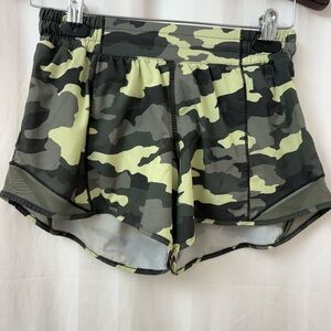 lululemon athletica Green Camo Athletic Shorts